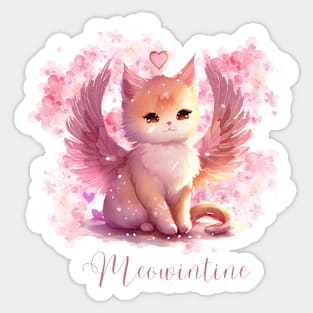 Meowintine Sticker